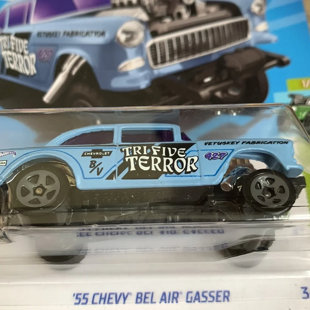 Hot Wheels 55 Chevy Bel Air Gasser Rod  1955 Belair Chevrolet Car Hotwheels New
